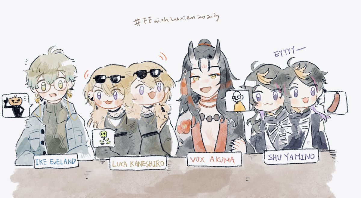#FFwithLuxiem2023 #Ikenography #drawluca #Akurylic #YaminoArt  Thanks for the event, really had a fun time!  It's really nice to see you bois! c: