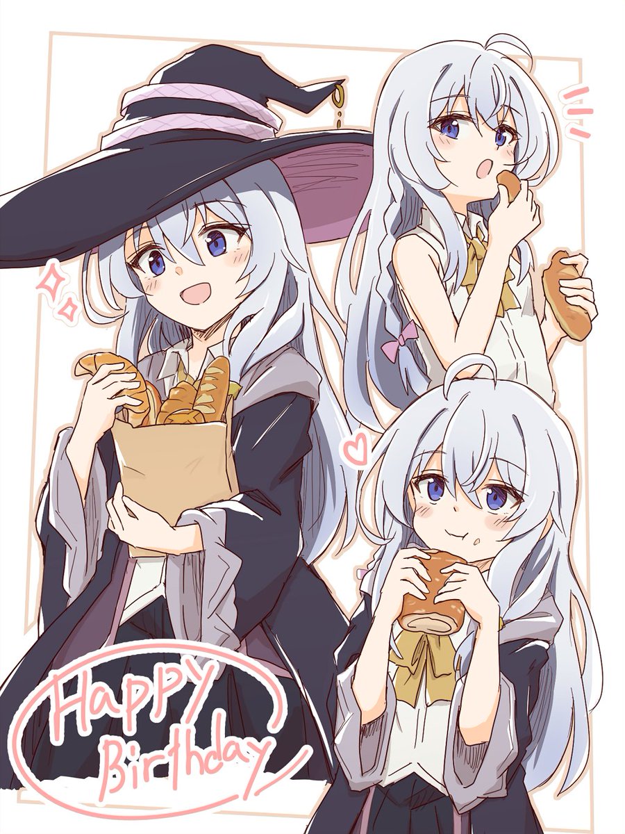 shiroirosky's tweet photo. イレイナさん!!🎂🎉🥐🥖#魔女の旅々 https://t.co/xyPk6yrMOH