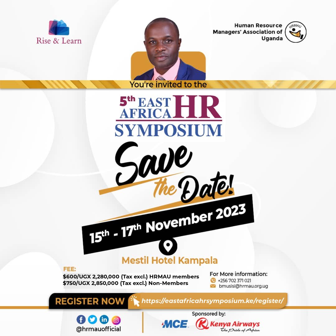 hrmauofficial's tweet image. The 5th East Africa HR Symposium draws closer. HR experts and corporate leaders will hold discussions on the evolution of the workplace and the future of work. Be part of the experience, come learn and network with exceptional HR practitioners.
Register👉: eastafricahrsymposium.ke/register/