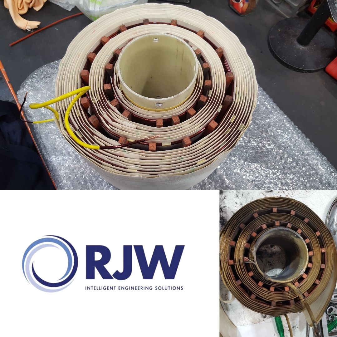 RJWEngineering's tweet image. We are experts in the rewinding of inductor coils. We use only the highest quality materials and workmanship. If you need your inductor coils rewound, please contact us today.

#RJWEngineering #InductorCoils #Rewinding #CopperWire #Testing