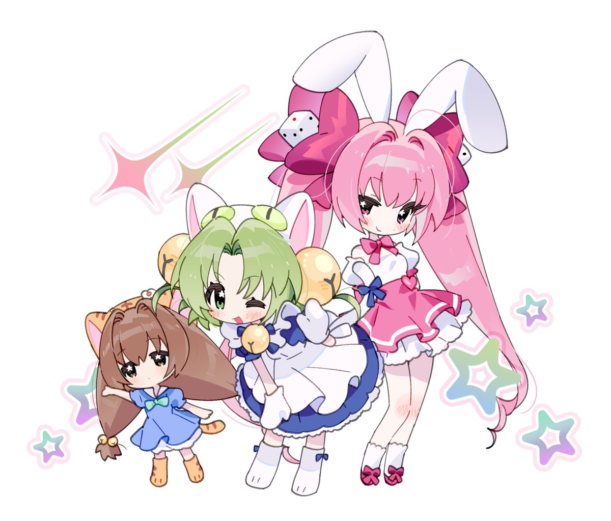 義谷元日 ふぇすた。デ・ジ・キャラット　直筆イラスト色紙　うさだヒカル うさだヒカル 「」|서지/Seojiのイラスト