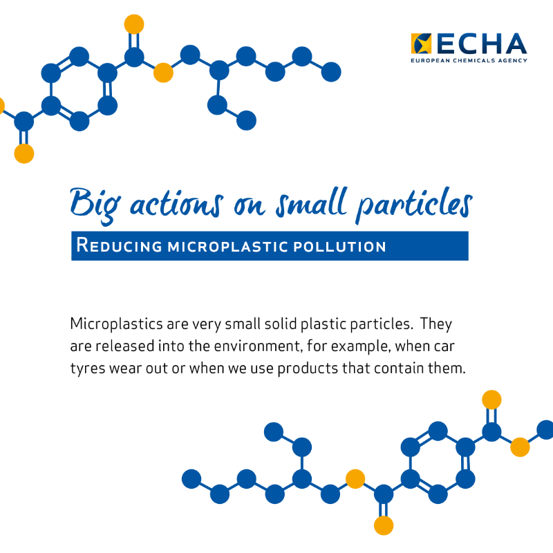 EU_ECHA's tweet photo. As of today, there is a ban on loose glitter and microbeads as part of the restriction on #microplastics in products.

For other uses, such as cosmetics and detergents, the ban applies later.

The restriction, developed by #ECHA, reduces microplastic pollution by 500 000 tonnes.