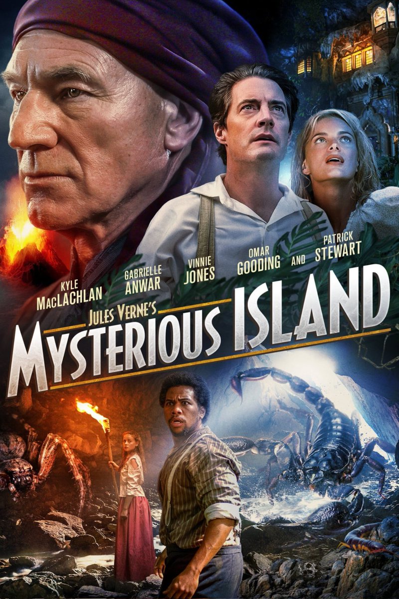 #WorldRecord/684
Mysterious Island ('05)
⭐️⭐️½
Some days, you just get a hankering for some cheap and nasty made for TV #SciFi movie starring #PatrickStewart where the poster is actually better than the film itself. In fairness, it could've been worse, but the effects were awful.