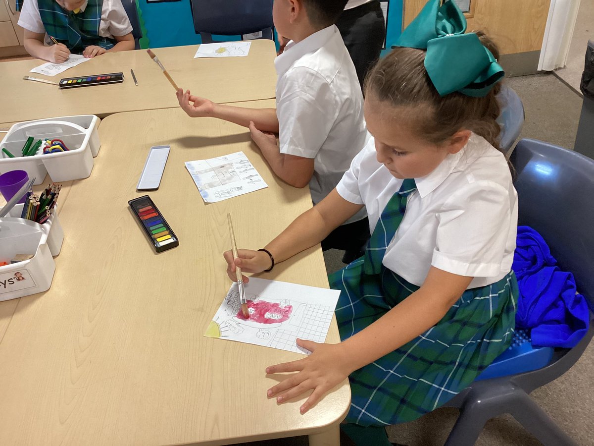 5G_stjohns's tweet photo. Last week, we enjoyed looking at ‘Luncheon of the boating party’ by Pierre-Auguste Renoir. We explored what the ideal friend looks like and even made our own version of the painting, showing a time when we have celebrated with friends. https://t.co/UK2wY7xMQo