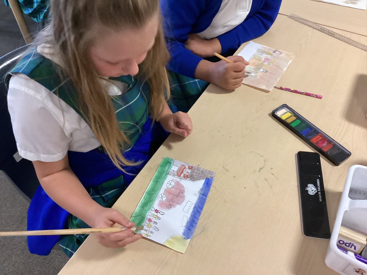 5G_stjohns's tweet photo. Last week, we enjoyed looking at ‘Luncheon of the boating party’ by Pierre-Auguste Renoir. We explored what the ideal friend looks like and even made our own version of the painting, showing a time when we have celebrated with friends. https://t.co/UK2wY7xMQo