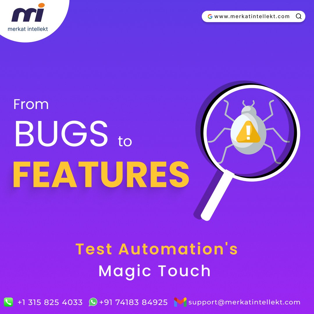 MerkatIntellekt's tweet image. Looking for top-notch Software Testing Services? Look no further! Merkat is here to ensure your software runs seamlessly and flawlessly.

#TestAutomation #TestAutomationServices #SoftwareTesting #SoftwareTestingServices #SoftwareTestingService #SoftwareTester #TestingAutomation
