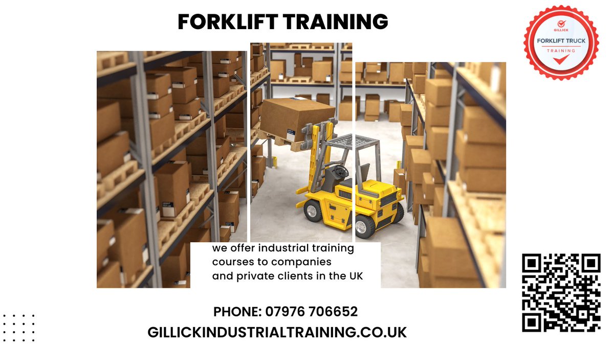 GillickTraining's tweet photo. FORKLIFT TRAINING FROM GILLICK INDUSTRIAL TRAINING
All training is conducted by qualified and experienced instructors in accordance with the Approved Code of Practice (ACOP) L117 published by the Health & Safety Executive.
https://t.co/2QY1TAco2K
#warehousetraining #UKbusiness https://t.co/uVeMvykI3j