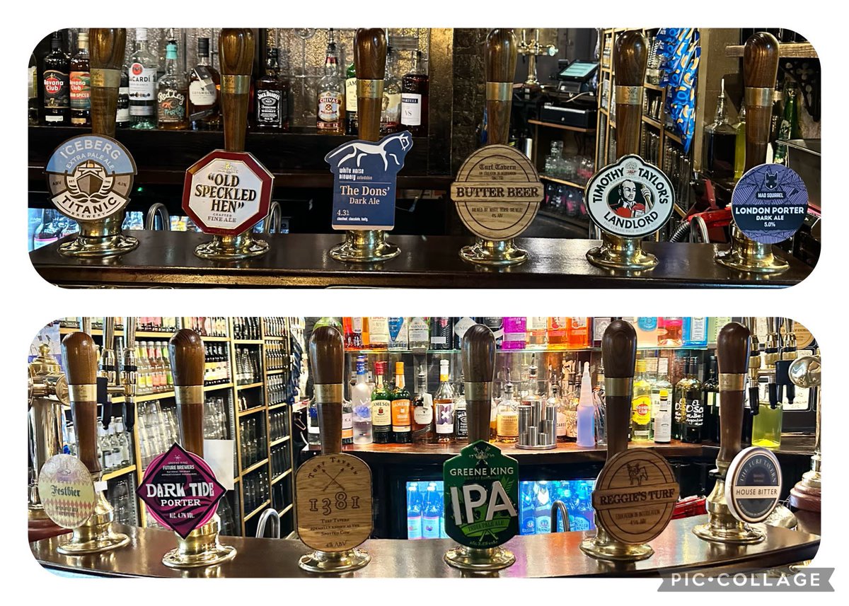 Real Ale choices today! 12 amazing beers for you to try! 7 are on permanently for you to enjoy every day and if you would like to suggest any other guests for you to see at the Turf please let us know 🍻🍺🍻