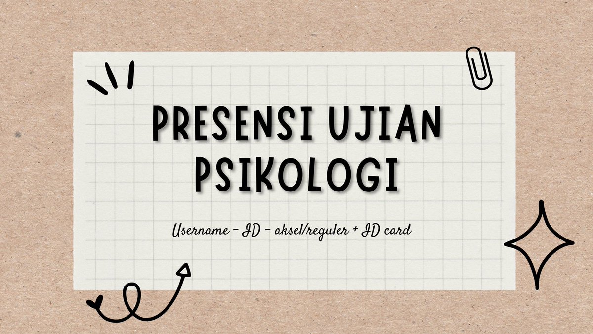 Ms_MDashkov's tweet photo. PRESENSI UJIAN : 
Psychology Level 3-5.   

Cc. @glorymoroi @forzdhampir

ㅤㅤ https://t.co/nQ3OZhD4ej