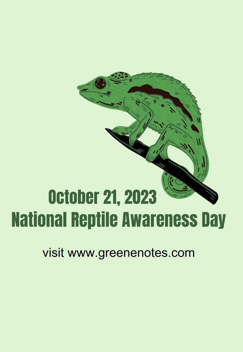 GreeneNotes's tweet image. 🦎🌿🌍National Reptile Awareness Day