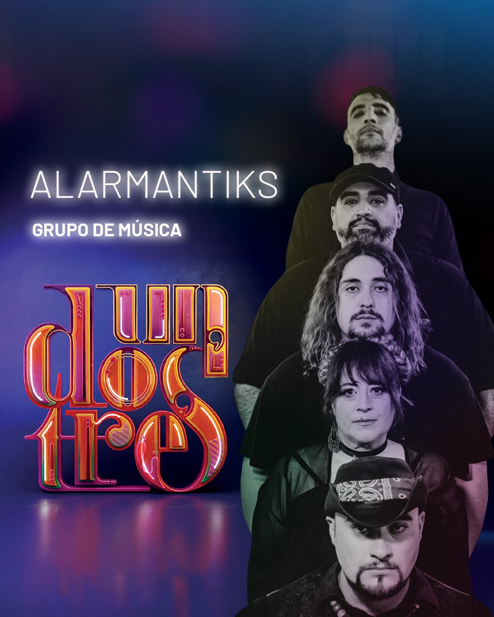 Por supuesto, la música en directo no puede faltar en el #UnDosTres y nosotros vamos a contar, nada más y nada menos, con la potencia de @alarmantiks 🎶¡Que el ritmo no pare!