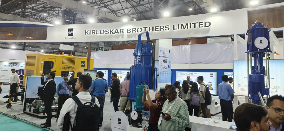 KBLPumps's tweet photo. Embracing Sustainability at IFAT 2023, Mumbai! KBL presents top fluid management solutions: Autoprime pumpsets to efficient Non-Clog Submersible Pump - NS.
Find us at:
Hall number - 01, Stand number - G001.
#KBL #IFAT2023 #KirloskarBrothersLimited #KBLPumps #KirloskarPumps https://t.co/VFMd32eOJE