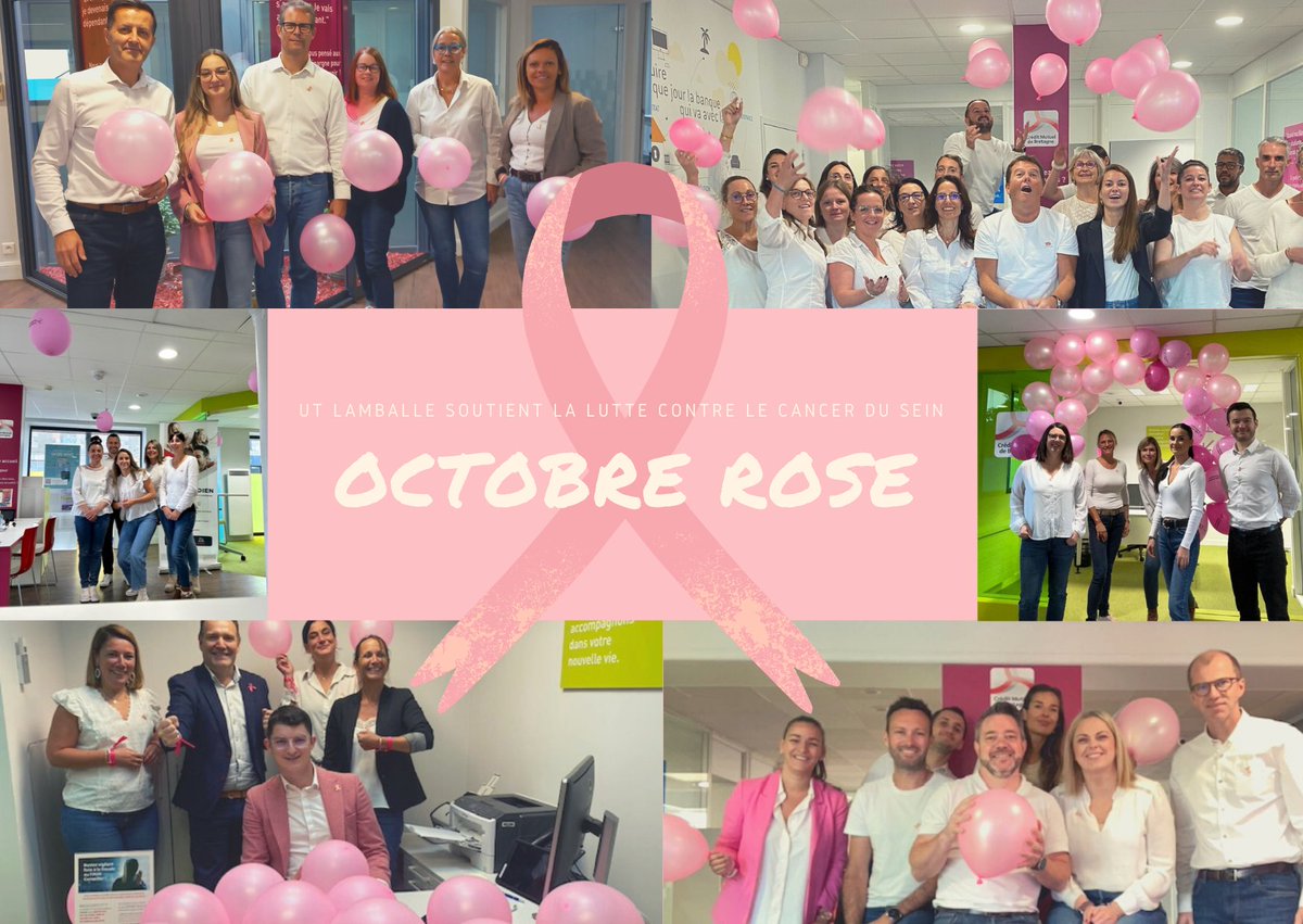 Tous ensemble pour lutter contre le cancer du sein
#cancerdusein #despistage #octobrerose @utlamballe @CreditDd22 @WeAreArkea
