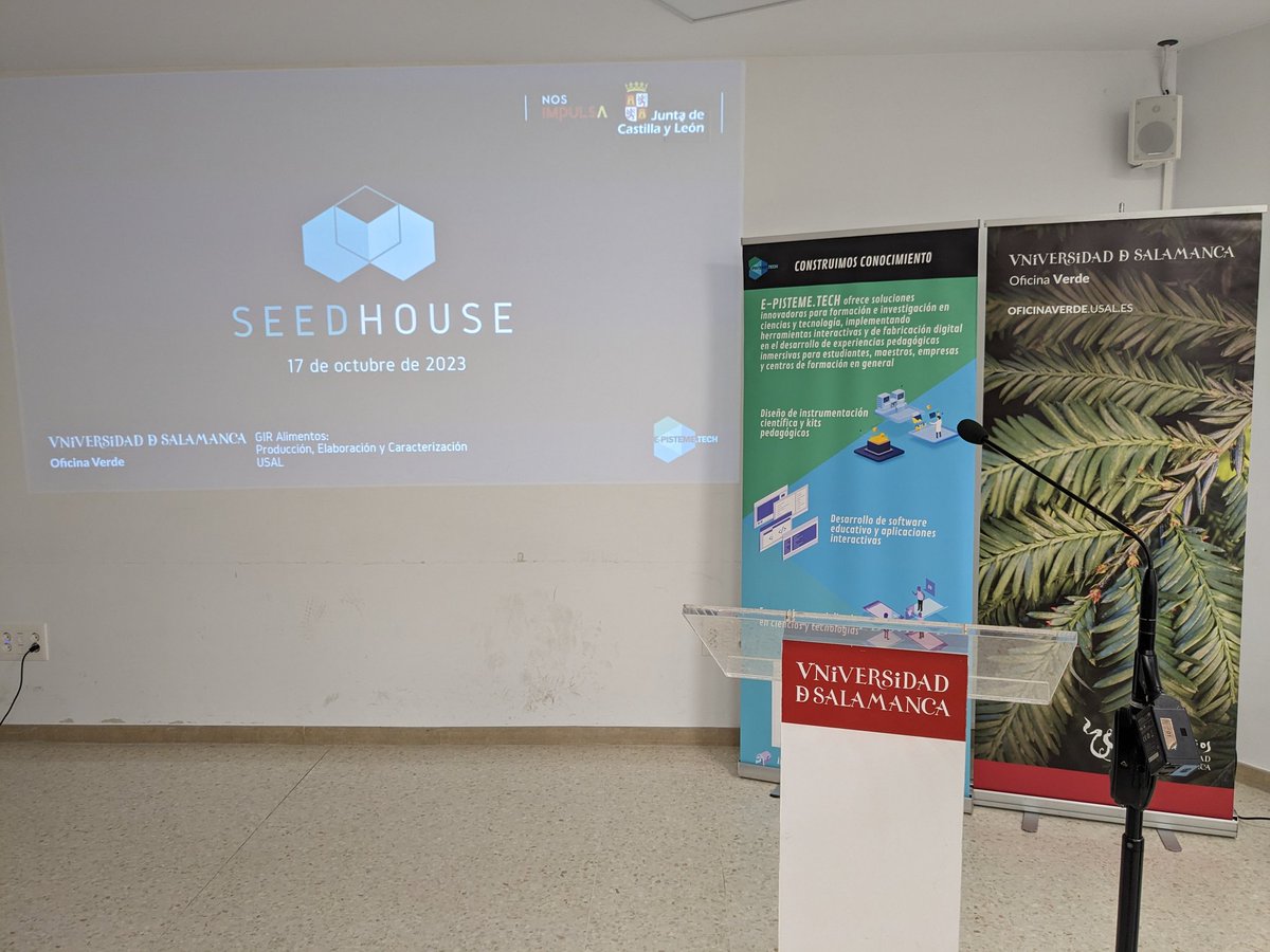 oficinaverde's tweet photo. Todo preparado para la presentación del proyecto #SeedHouse 🌱 https://t.co/hP3RyuAif3