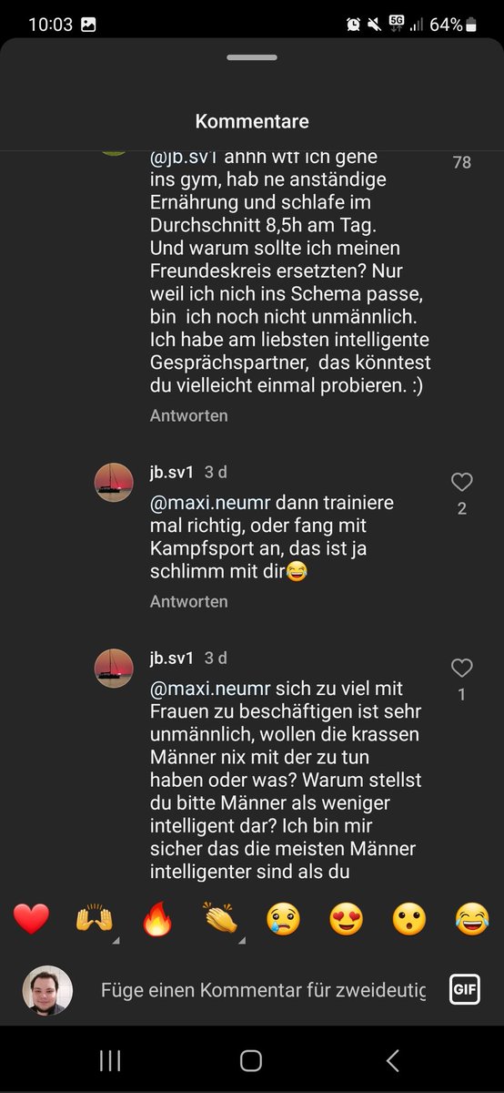 testtestmuopu's tweet photo. Ich fand das unfassbar unterhaltsam, wie manche drauf sind. #extremlowtesto https://t.co/3z3oYc8DJy