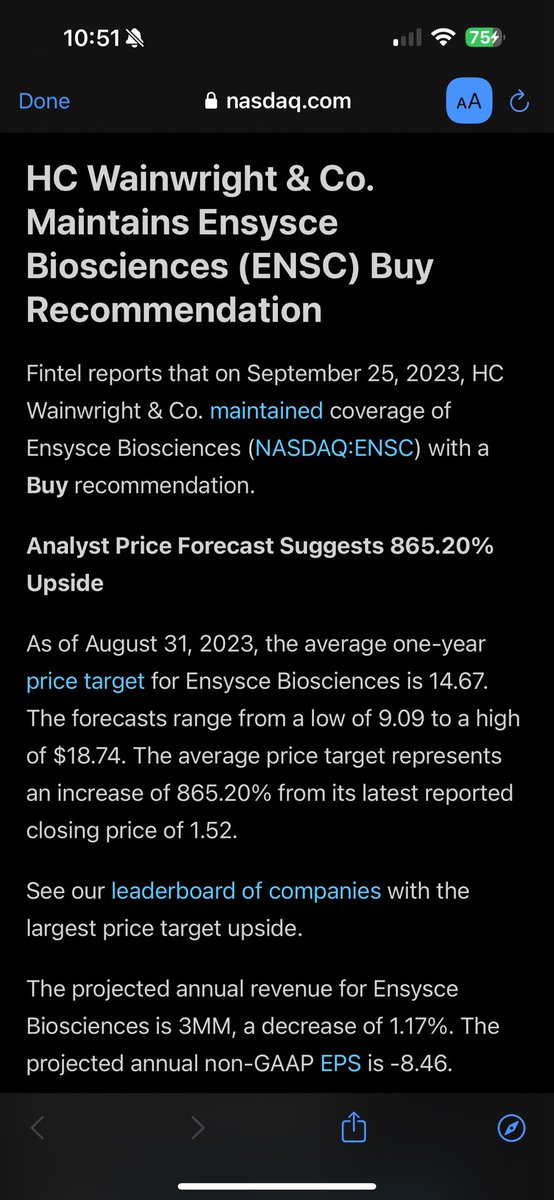 TacticalTrades's tweet photo. $ENSC  Share!
News Oct. 19, 2.7 mil float. Broke downtrend and is curling up.

$TPST $NVOS $TTOO $WISA $OPGN $AVTX https://t.co/n1ZvAJTWYj