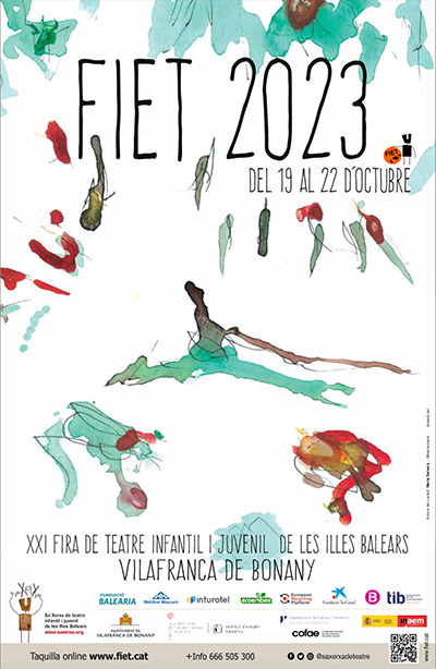 FIET Fira de teatre infantil i juvenil de les illes balears!!
Del 19 al 22 d'octubre de 2023
Organitza <a href="/saxerxadeteatre/">Sa Xerxa</a>  
Dia 19 Jornada de Bibliotecaris, no faltis!
4 dies d'espectacles!!
Info i entrades👉fiet.cat
<a href="/ConselldeMca/">Consell de Mallorca</a> <a href="/culturamallorca/">CulturaMallorca</a> <a href="/goib/">Govern de les Illes Balears</a> <a href="/IEBalearics/">Institut d'Estudis Baleàrics</a>