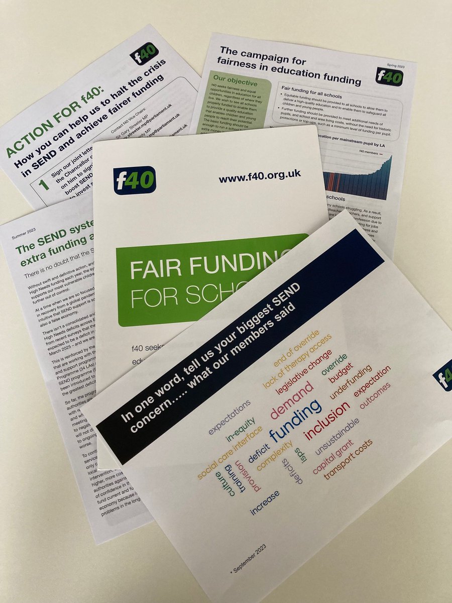 f40campaign's tweet image. MPs urge the Chancellor to invest in Special Educational Needs after latest figures show £4.6bn extra baseline funding is required to meet demand.
f40.org.uk/wp-content/upl…