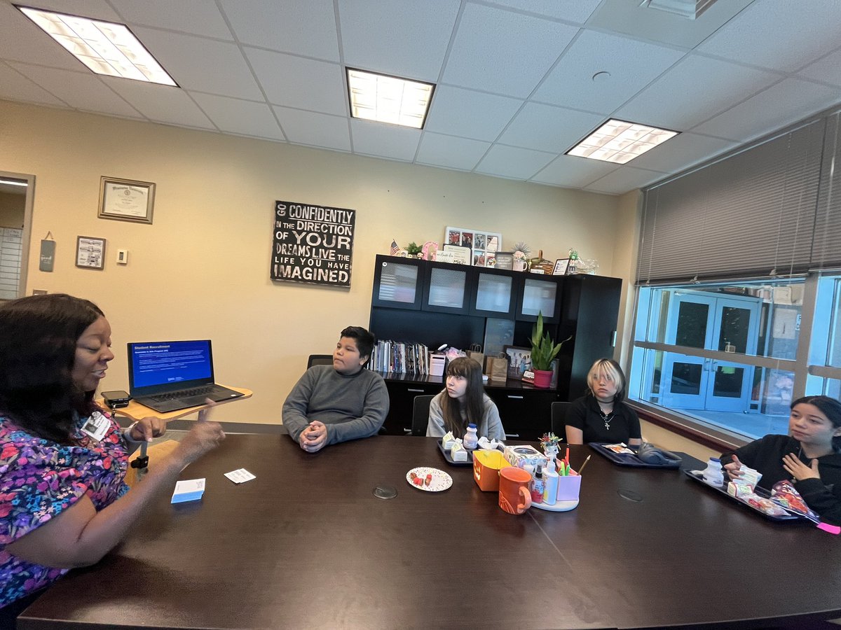 Exploring career &amp; college options shouldn’t start at high school. At MCA monthly Lunch &amp; Learns allow our Bucs to sign up to interact with a professional in their field of interest. This month we welcomed Dr. Bailey from the University of Delaware to share about education. #CTE