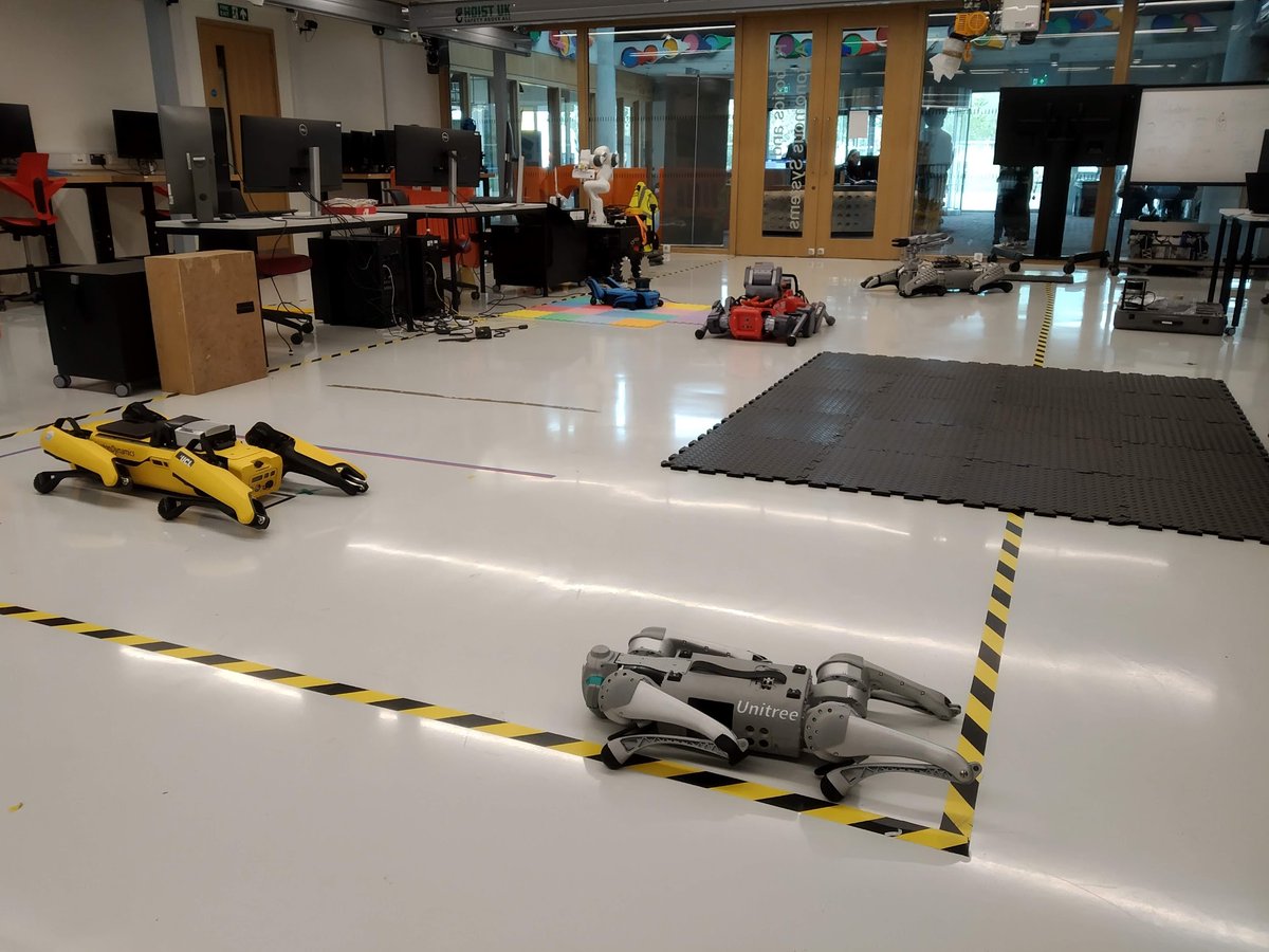 Our sleeping robots, a week ago.

@ucl 
@UCLEngineering 
@uclcs 
@UCLEast 
@rpl_as_ucl 
@UKRI_News FLF