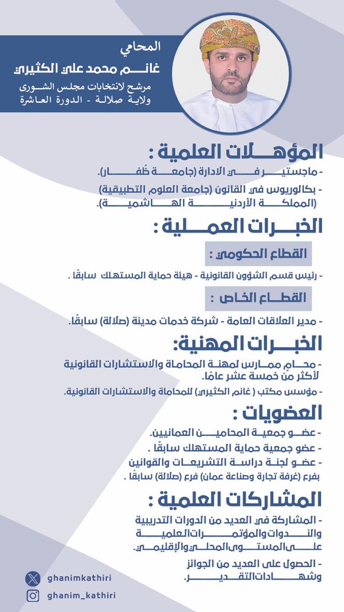 abs_2222's tweet photo. لأنه طموح الشباب ومستقبل الأجيال فإن #صلاله_تختار_غانم_الكثيري
#كلنا_وطن https://t.co/noLBhajHC0