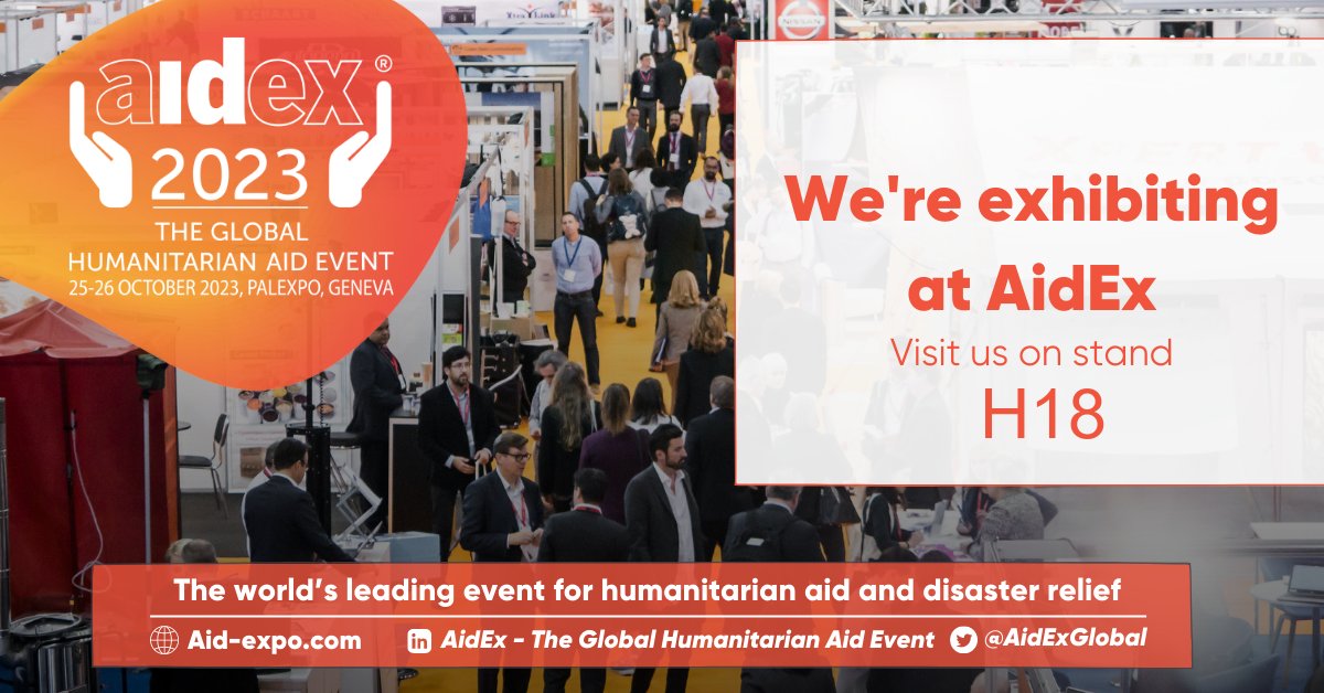 AcademyHum's tweet photo. It’s exactly a week to #AidEx2023! Come and meet us at our stand H18, and learn more about our work - #Kaya and #HPass and our exciting plans for our #HLACommunity.
📅 25th & 26th October 2023
📍 Palexpo, Geneva - Stand H18
#humanitarians #Learning #ProfessionalDevelopment https://t.co/XJMrWdQruu