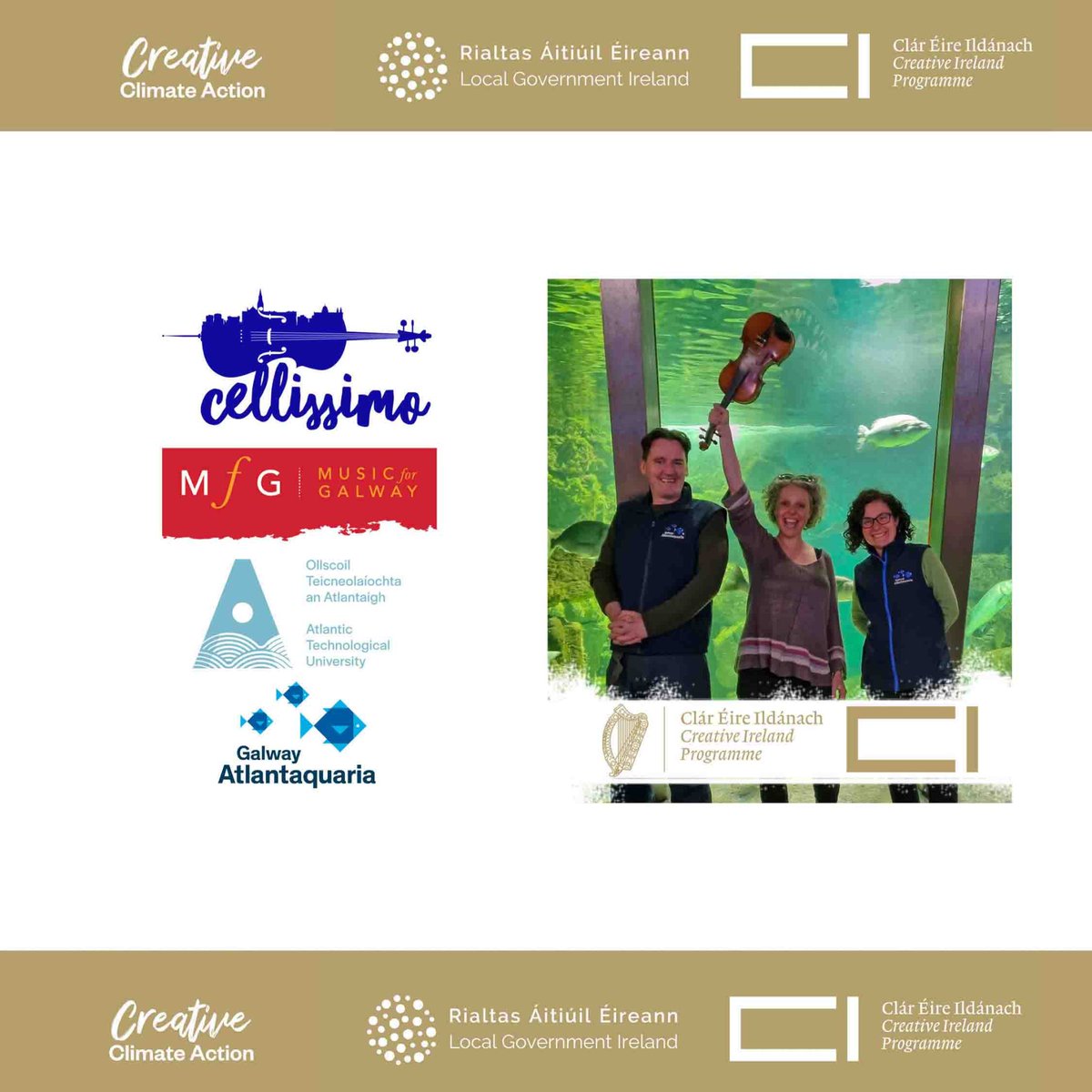 GalwayAquarium's tweet photo. 🔖The power of #Networking at @Failte_Ireland events. Connecting people #AgentsOfChange and promoting #Galway for Visitors.
🔗https://t.co/H5TW16OI2e 
The Galway Bay Is Calling, a Project funded by @creativeirl 
#CellissimoIRL #SongsOfTravel #CreativeIreland https://t.co/j5np4QDyVM
