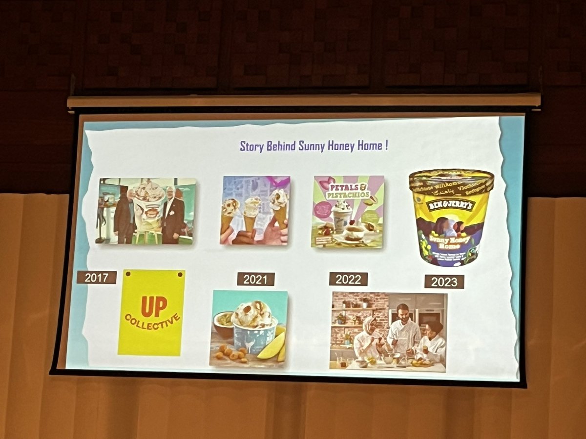 Delighted to have Ben &amp; Jerry’s social mission team sharing the story of cocreating an icecream flavour with 8 amazing entrepreneurs and their supporters