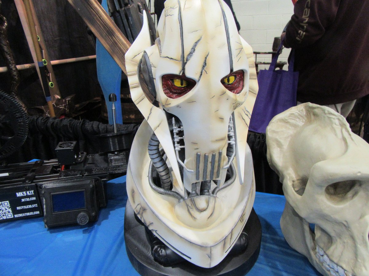BelAirFrshPrnts's tweet photo. Our runner up for best in print at @3DPrintopia #FreshPrintsOfBelair ? This amazing General Grievous bust by @JohnsWicked3D . Thanks to @PrintedSolid for sponsoring! https://t.co/LZi1tu5y7w