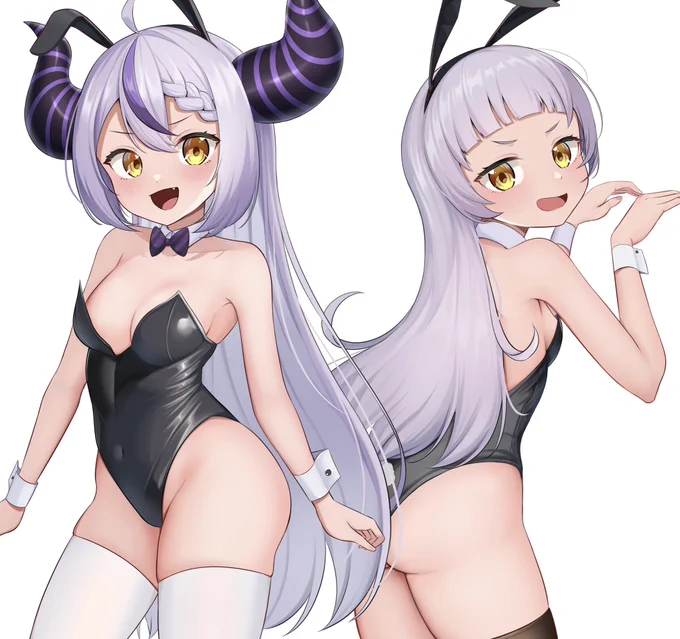 ぴょんぴょんぴょーん×2 #laplus_artdesu #シオンの書物