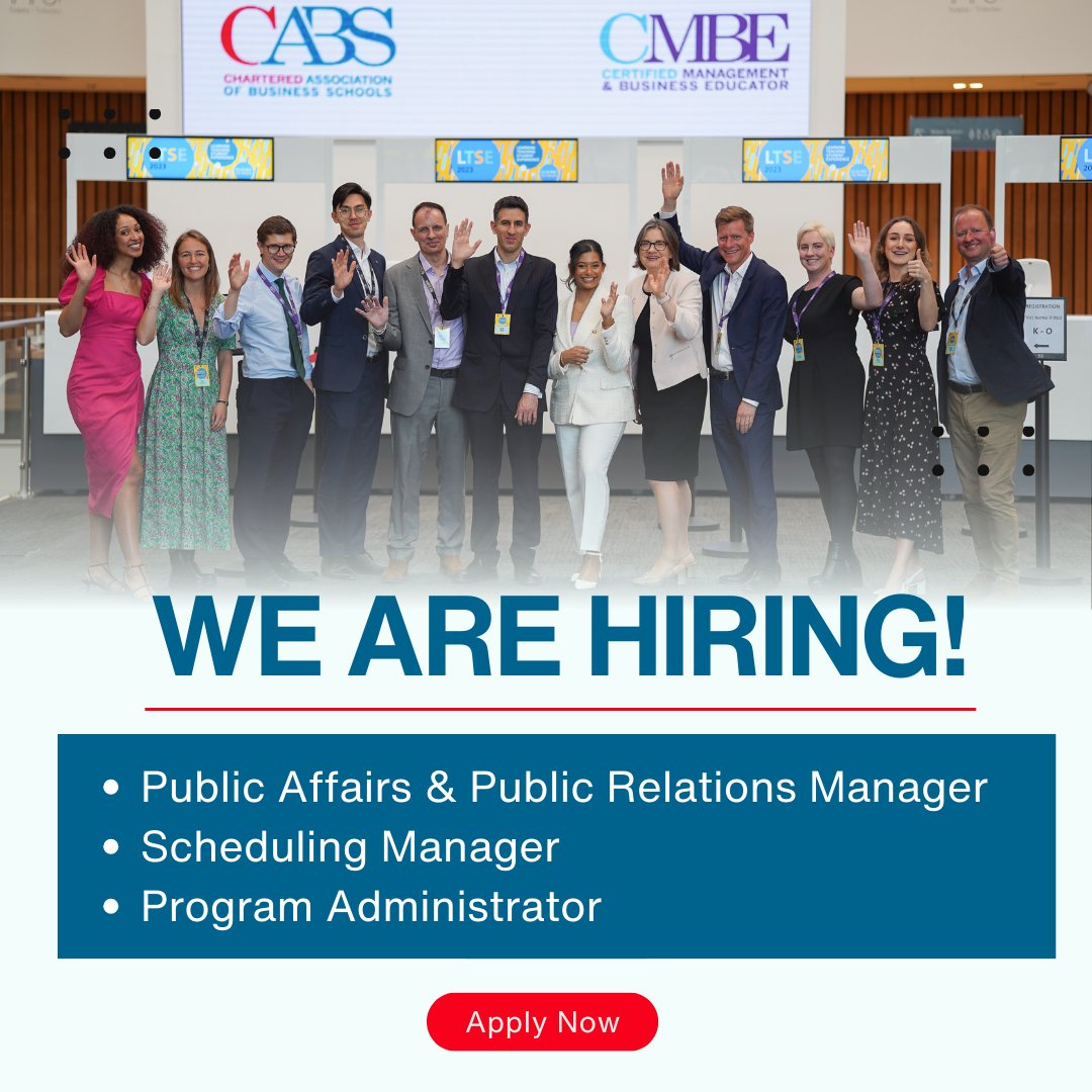 We are now hiring for the following job roles: 📢 Public Affairs & Public Relations Manager 🗓️ Scheduling Manager 📋 Program Administrator Apply now and join our dynamic team at linkedin.com/company/charte…