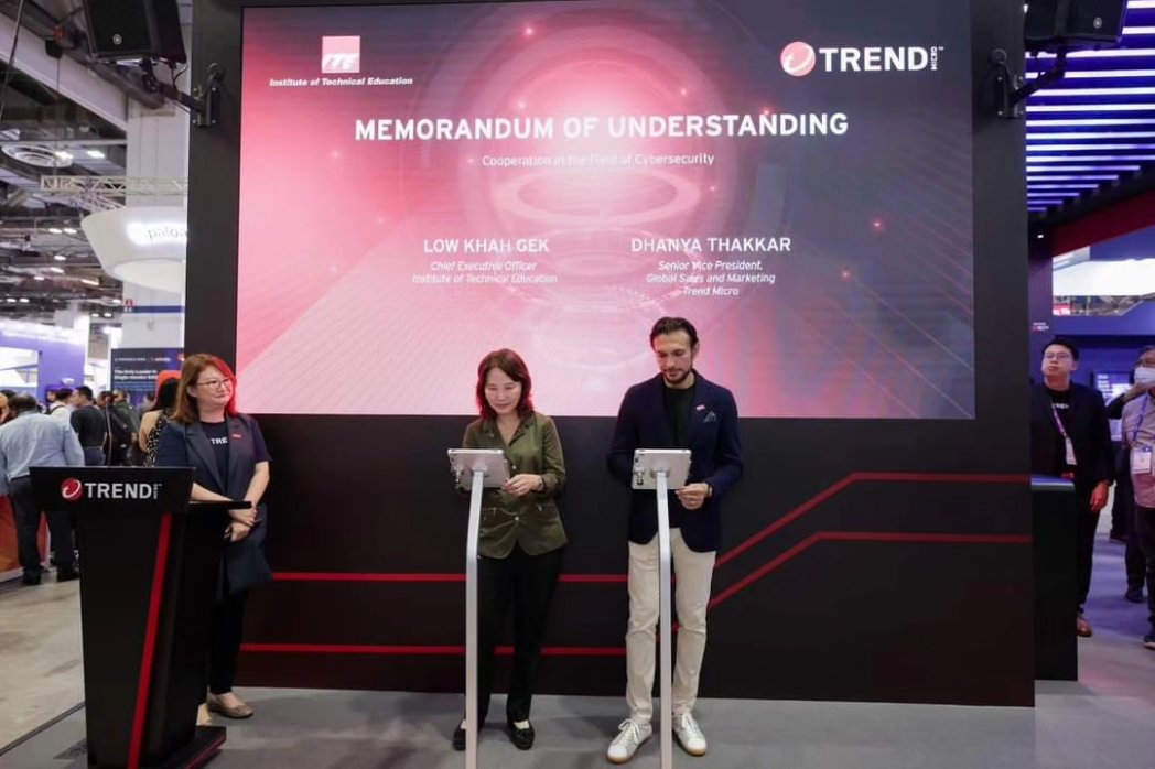 ITE inked a partnership with <a href="/TrendMicro/">Trend Micro</a> 🤝. Our mission? To equip our students with top-notch IT and cybersecurity skills 💻🔒. Over the next 3 years of partnership, we're gearing up to train 3,000 bright minds who'll be industry &amp; workforce-ready 💪. [Photos by: Trend Micro]