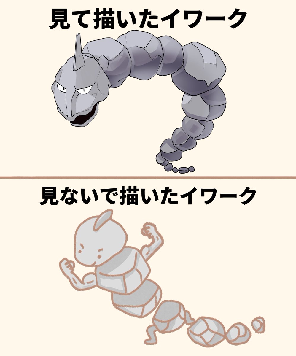 資料あり・なしで描いたイワーク 