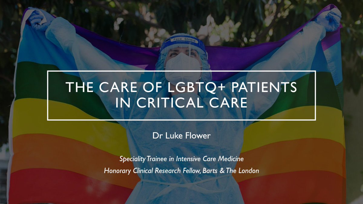 Very grateful for the opportunity to talk about the care of LGBTQ+ in ICU at the @FICMNews Striking The Balance event yesterday. Thank you to FICM and @DrSarahMarsh for the invite.