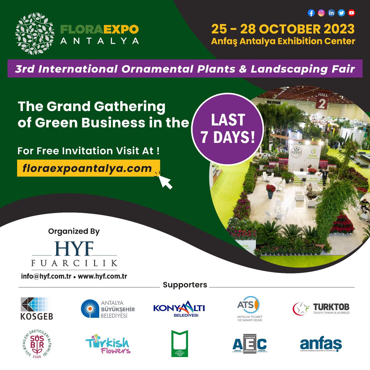 FloraExpoAnt's tweet photo. The Grand Gathering of Green Business in the Last 7 Days!
You can get your free online invitation at https://t.co/iyjeDwSe2p from our website.
…
#FloraExpo #OrnamentalPlantsFair #OrnamentalPlantCultivation #Landscape #LandscapeDesign #LandscapeArchitecture #LandscapeEquipment https://t.co/inq2tS2Bgn