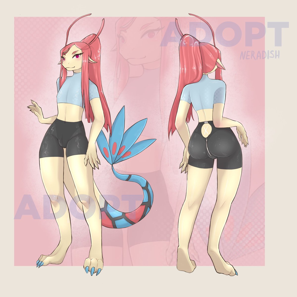 NERADISH0's tweet photo. boy has already found his owner 
#Pokemon #adoptable #milotic https://t.co/BlgQzA0b3T