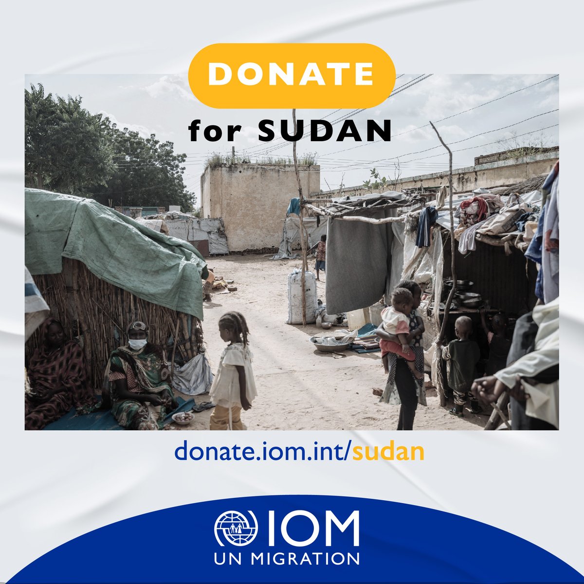 6 months into the #SudanCrisis 🇸🇩, needs continue to skyrocket.

The people of #Sudan and neighboring countries still need our support.

We are not leaving Sudan behind. You can help too!

Donate now➡️ donate.iom.int/sudan

#SudanStillCalling📢