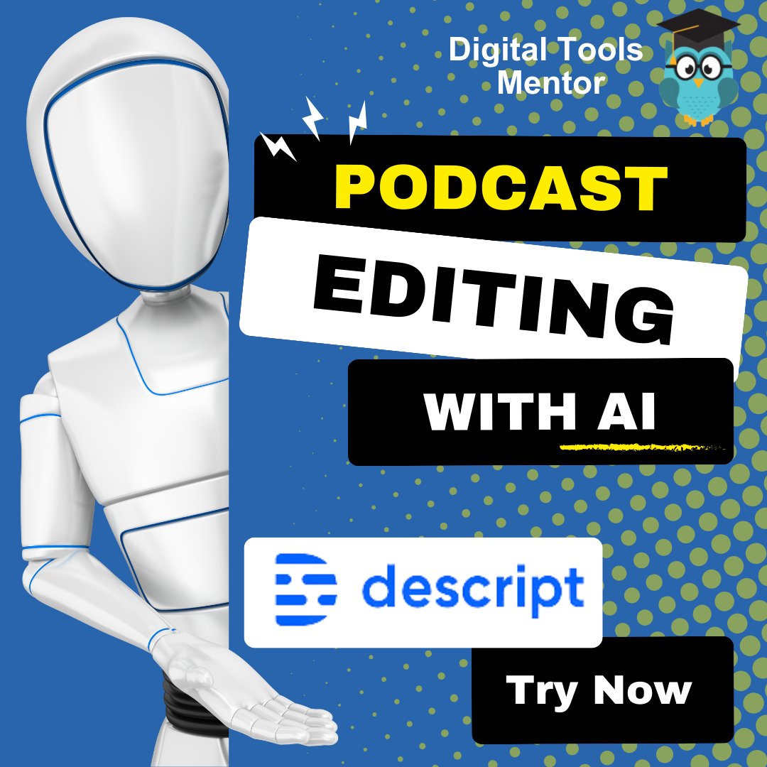 ToolMentor's tweet image. Descript makes podcast editing a breeze with AI! Edit text, watch audio change. Dive into the future of podcasting now! 👇
descript.com/?lmref=xjC7sA

#DescriptPodcast #AIEditingMagic #DigitalToolsMentor #PodcastRevolution #podcasting #podcaster #podcastlover #podcast