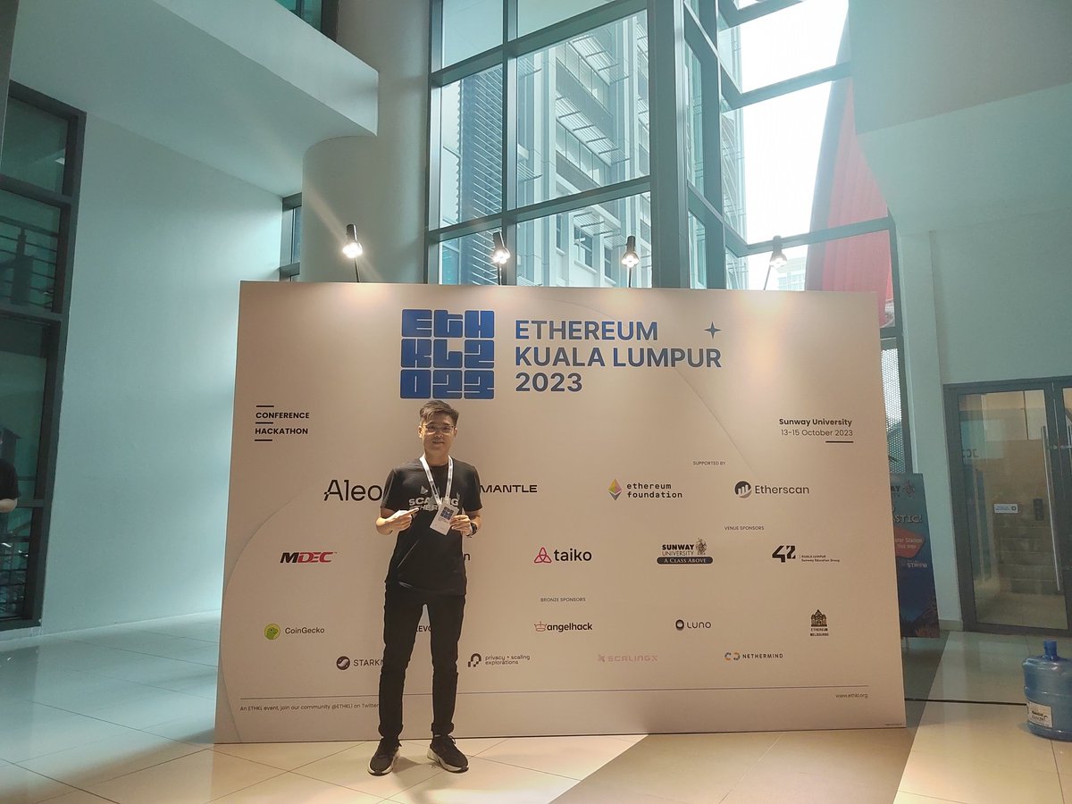 Jing Xuan (Jx) (@jingxuantmtn) on Twitter photo What a weekend at <a href="/ETHKL1/">ETHKL | ethkl.eth</a>!
Thanks for making this happen in our beloved country Malaysia! You guys rock! What a weekend at <a href="/ETHKL1/">ETHKL | ethkl.eth</a>!
Thanks for making this happen in our beloved country Malaysia! You guys rock!