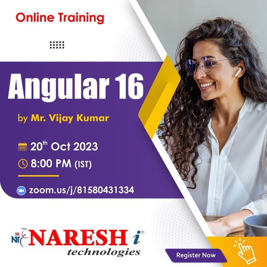 nareshitech's tweet image. ✍️Enroll Now: bit.ly/3M8JKKX
👉Attend Free Online Demo On Angular 16 by Mr. Vijay Kumar.
📅Demo On: 20th Oct @ 08:00 PM (IST)
For More Details:
🌐Visit: nareshit.com/new-batches-hy…
#angular16 #webdevelopment #learning #onlinetraining #education #software