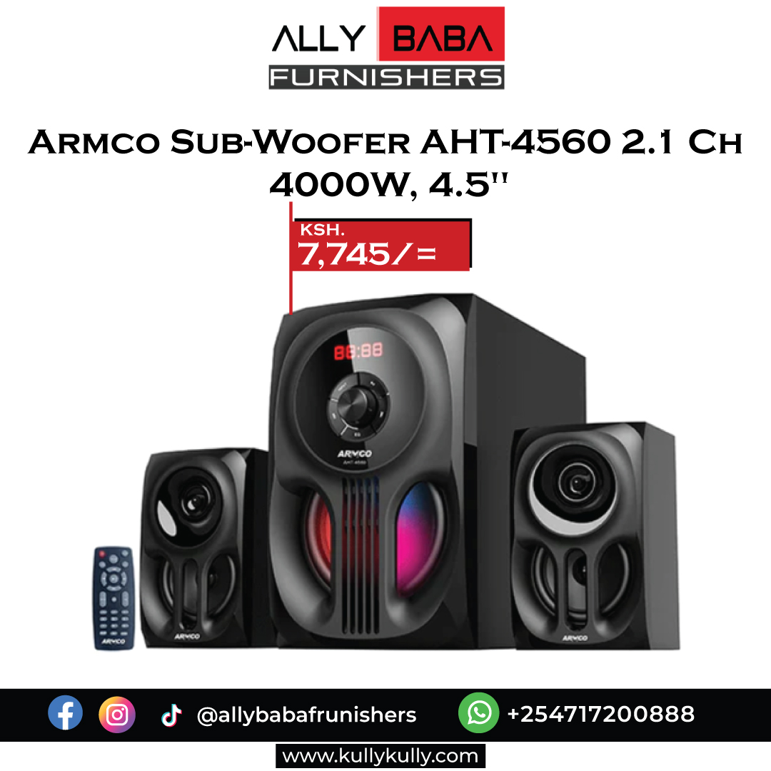 allyfurnishers's tweet image. Double the Boom, Twice the Bass! Unleash the power of these dynamic subwoofers for an audio experience that'll have your heartbeat to the beat. Get ready to feel the music!
☎️Contact us: 0717200888
✅Visit us: Marhaba building in Eastleigh, Nairobi.
#AllybabaFurnishers #Armco