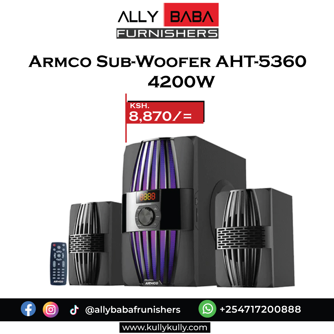 allyfurnishers's tweet image. Double the Boom, Twice the Bass! Unleash the power of these dynamic subwoofers for an audio experience that'll have your heartbeat to the beat. Get ready to feel the music!
☎️Contact us: 0717200888
✅Visit us: Marhaba building in Eastleigh, Nairobi.
#AllybabaFurnishers #Armco