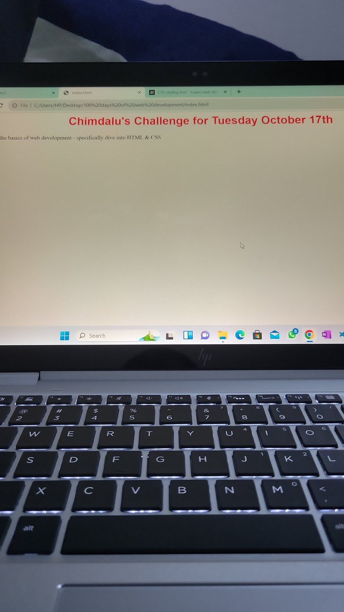 ChimdaluEmekekw's tweet image. Day 2 of my #100daysofwebdev challenge 

Got some more knowledge about HTML elements and attributes, and downloaded a code editor
