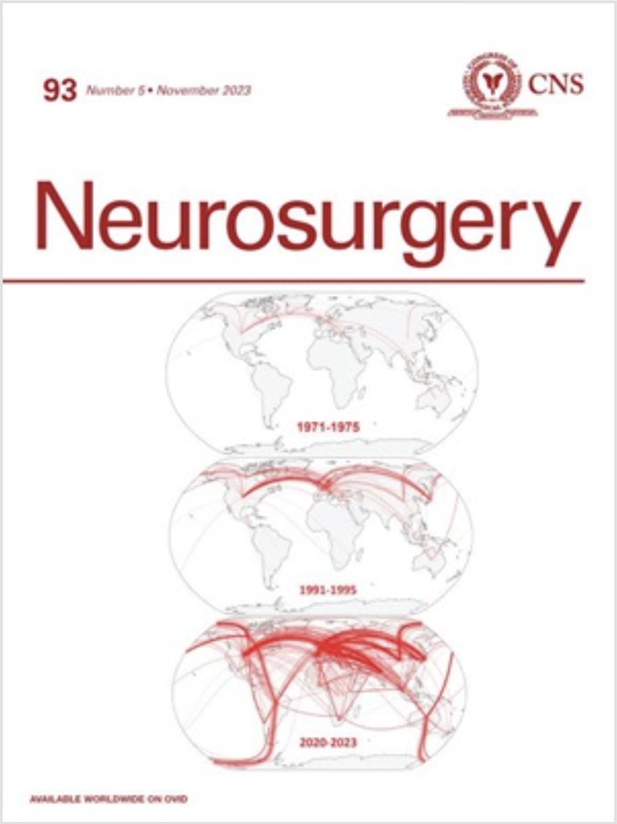 What an incredible honor to have our article featured on the cover of the Nov. issue of <a href="/NeurosurgeryCNS/">Neurosurgery Publications</a> 

We analyzed &gt;85,000 articles and mapped the evolution of spine surgery research over the past century

journals.lww.com/neurosurgery/a…