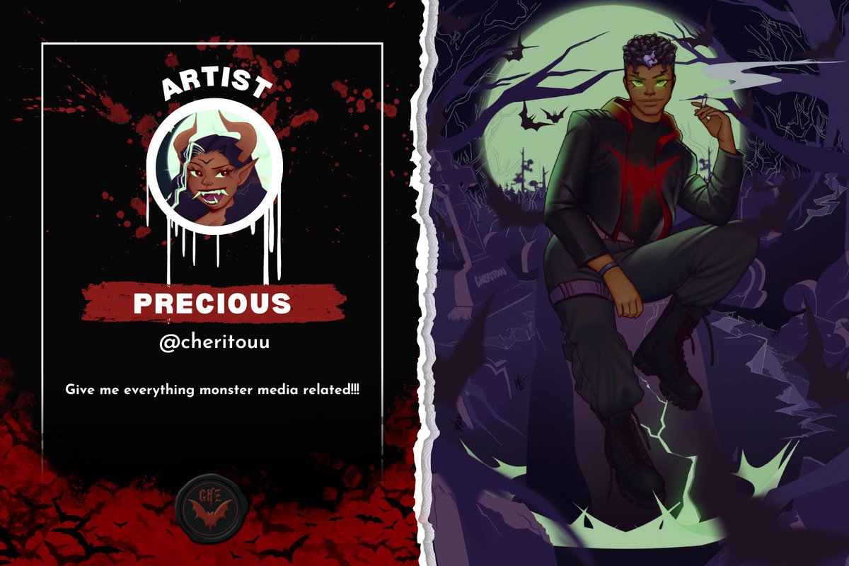 GothamHorrorZ's tweet photo. Introducing our abominable Artists! 🩸
The constructs of these creeptastic creators will have you clutching your chest. Be careful of Carla, Kartsie, Precious, Peter, Bunn, KJ, Dare and Marco. https://t.co/RqrlwIyFuS
