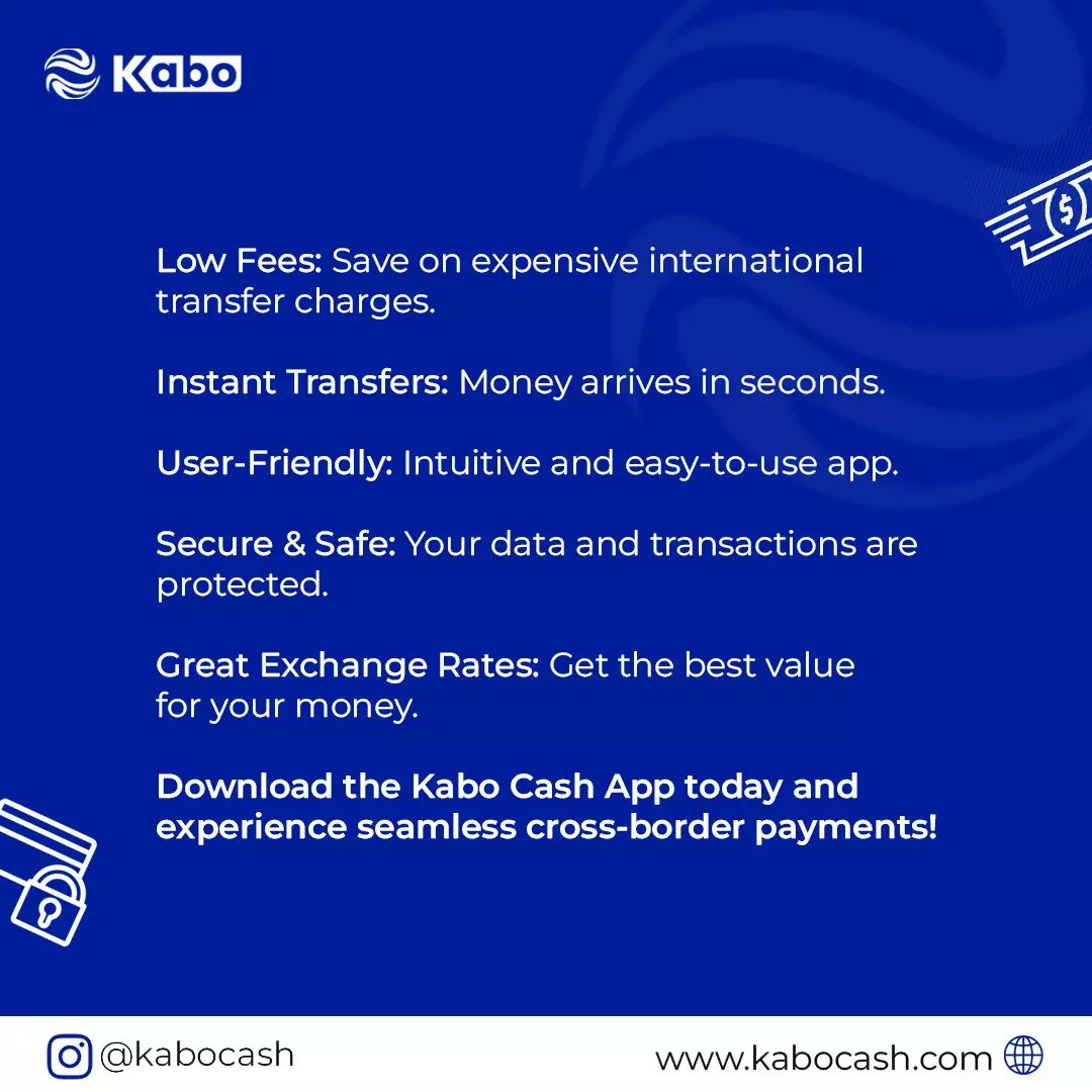 What are you waiting for? Download the Kabo Cash App today and get free and seamless cross Border Payments🚀 #crossborderpayments #crossborder #globaltransfers #seamless #securepayments #finance #kabocash