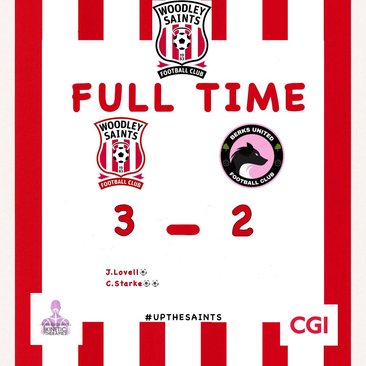 Big Win at the weekend putting our name into the hat for the next round! 
Both strikers on the score sheet, things you love to see😍 #UpTheSaints