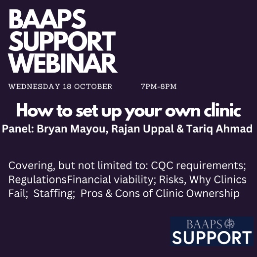 Don't miss out on registering for this webinar, tomorrow @ 7pm. Click here: baaps.org.uk/about/events/1…