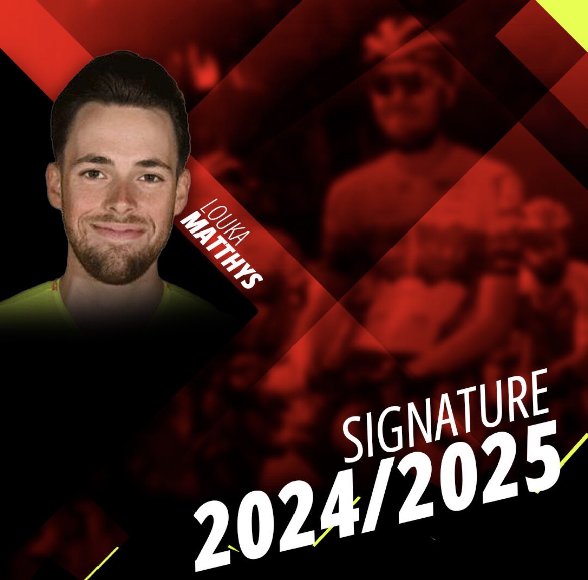 ✍️ 2️⃣0️⃣2️⃣4️⃣-2️⃣0️⃣2️⃣5️⃣👏🏻
<a href="/LoukaMatthys/">Louka Matthys</a> 🇧🇪 intégrera notre noyau professionnel dès la saison 2024 👍 Bienvenue !

ℹ️ wbca.be/louka-matthys-…