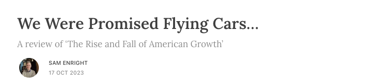 _fitzwilliam's tweet photo. ❗️NEW from The Fitzwilliam❗️

@Sam__Enright on The Great Stagnation 🚀📉 https://t.co/pA2L8jFmnw